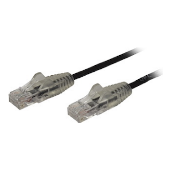 Product image of Startech 0.5m CAT6 Cable - Black - Slim CAT6 Patch Cable - Snagless - Click for product page of Startech 0.5m CAT6 Cable - Black - Slim CAT6 Patch Cable - Snagless
