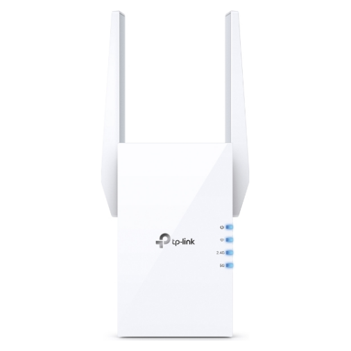A large main feature product image of TP-Link RE605X - AX1800 Wi-Fi 6 Range Extender