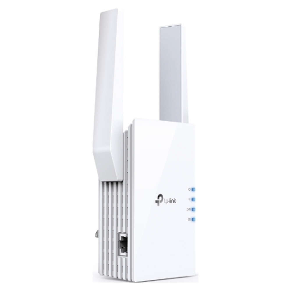 A large main feature product image of TP-Link RE605X - AX1800 Wi-Fi 6 Range Extender