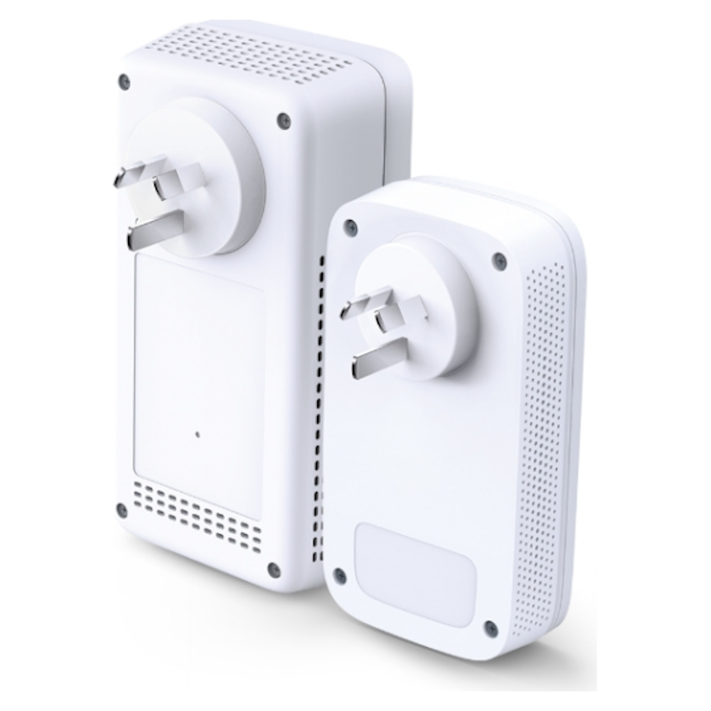 A large main feature product image of TP-Link WPA8631P KIT - AV1300 Gigabit Wi-Fi 5 Passthrough Powerline Kit