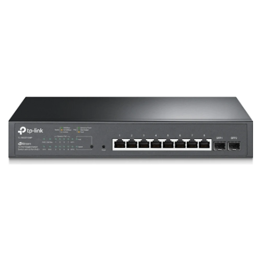 TP-Link JetStream SG2210MP - 10-Port Gigabit Smart Switch with 8-Port PoE+