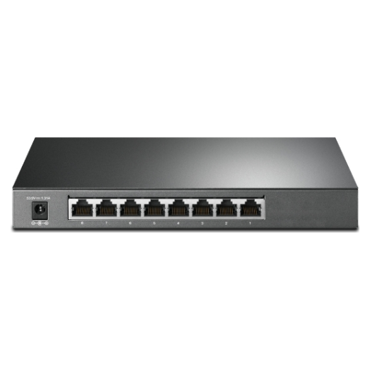 A large main feature product image of TP-Link JetStream SG2008P - 8-Port Gigabit Smart Switch with 4-Port PoE+