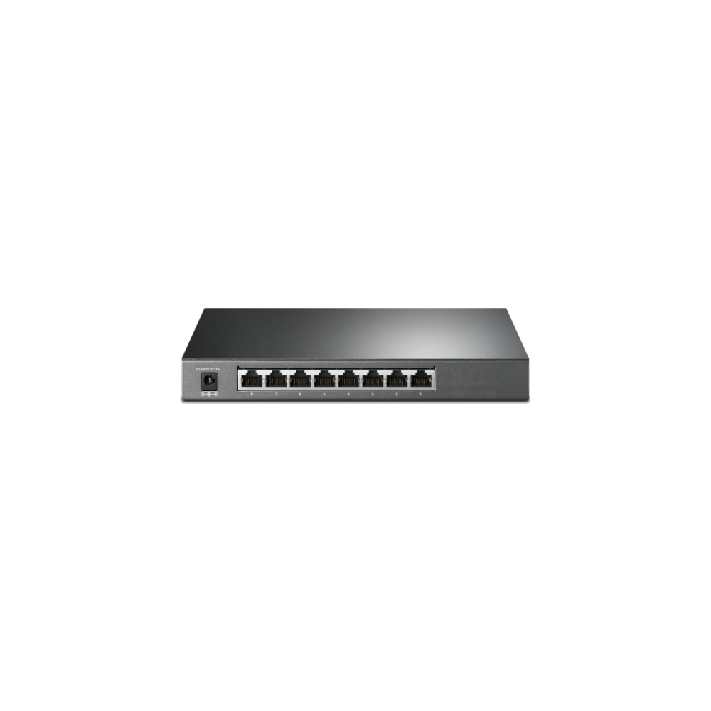 A large main feature product image of TP-Link JetStream SG2008P - 8-Port Gigabit Smart Switch with 4-Port PoE+