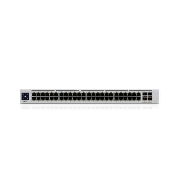 A large main feature product image of Ubiquiti UniFi Pro 48-Port 1GbE Layer 3 Managed Switch