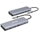 A small tile product image of Volans Aluminium 14-in-1 Triple Display Multifunctional USB-C Hub