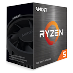 An image of AMD Ryzen 5 5600X 6 Core 12 Thread Up To 4.6Ghz AM4 - With Wraith Stealth Cooler