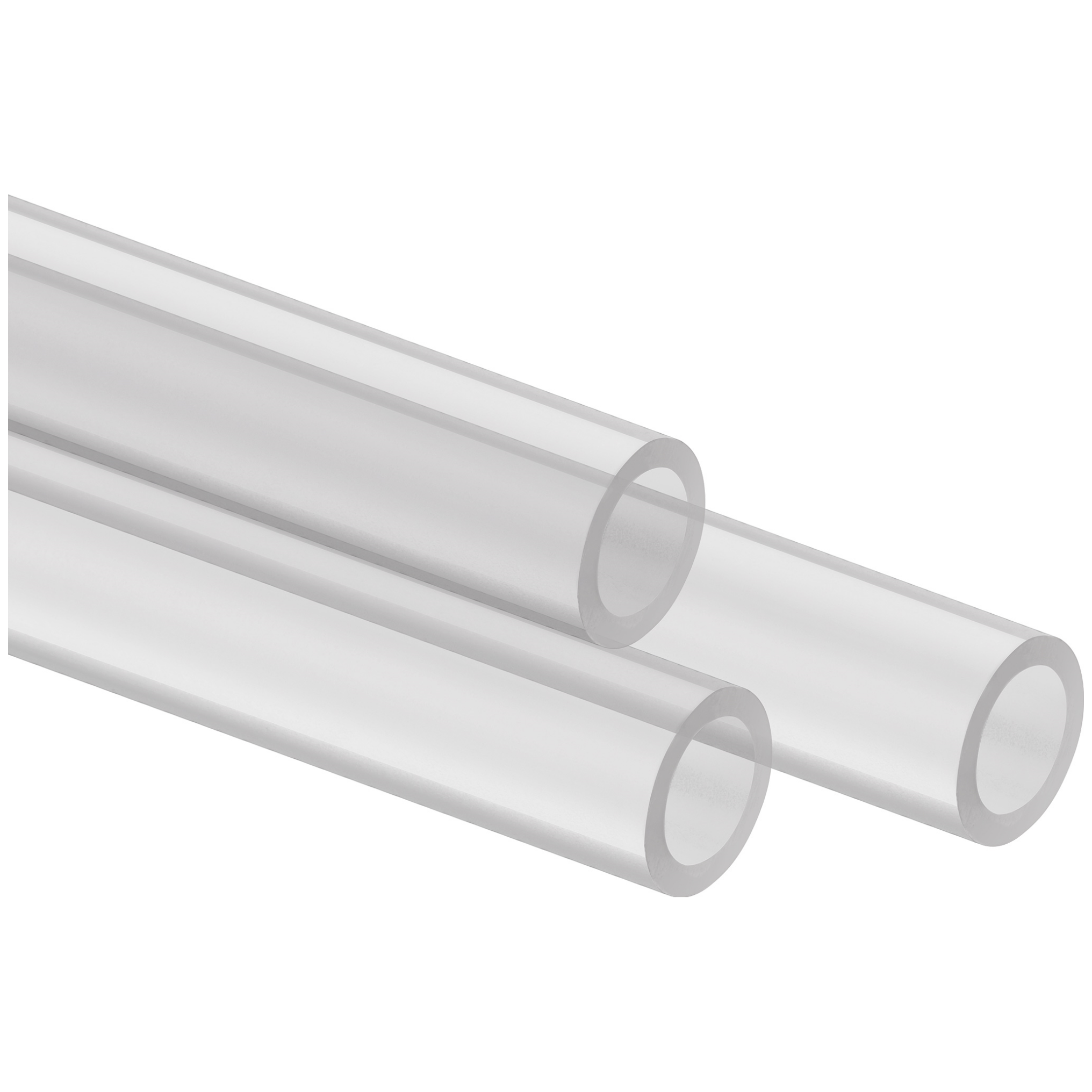 A large main feature product image of Corsair Hydro X Series XT Hardline 14mm Tubing — Satin Transparent
