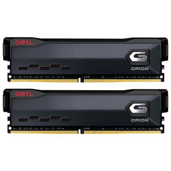Product image of GeIL 16GB Kit (2x8GB) DDR4 Orion Charcoal Grey AMD Edition C16 3200MHz - Click for product page of GeIL 16GB Kit (2x8GB) DDR4 Orion Charcoal Grey AMD Edition C16 3200MHz