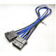 A small tile product image of GamerChief Molex Power 45cm Sleeved Extension Cable (Black/Blue)