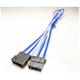 A small tile product image of GamerChief Molex Power 45cm Sleeved Extension Cable (White/Blue)