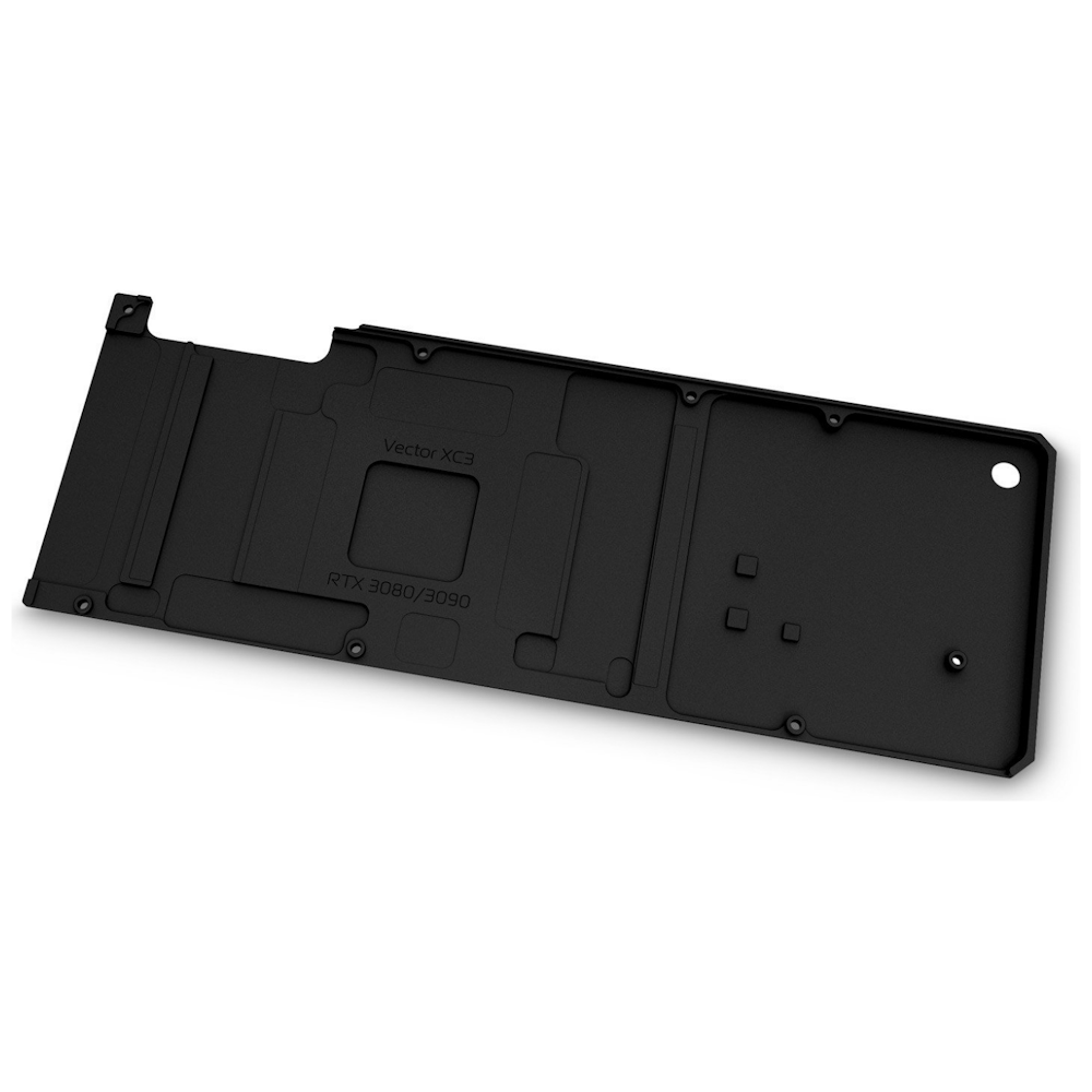 A large main feature product image of EK Quantum Vector XC3 RTX 3080/3090 Backplate - Black