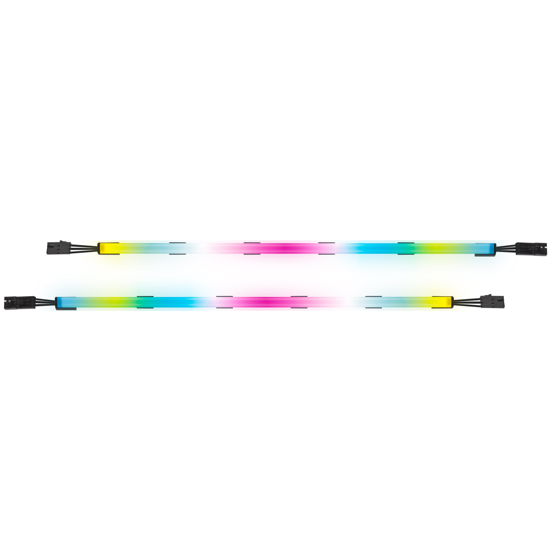 A large main feature product image of Corsair LS100 Smart Lighting Strips Expansion Kit 350mm