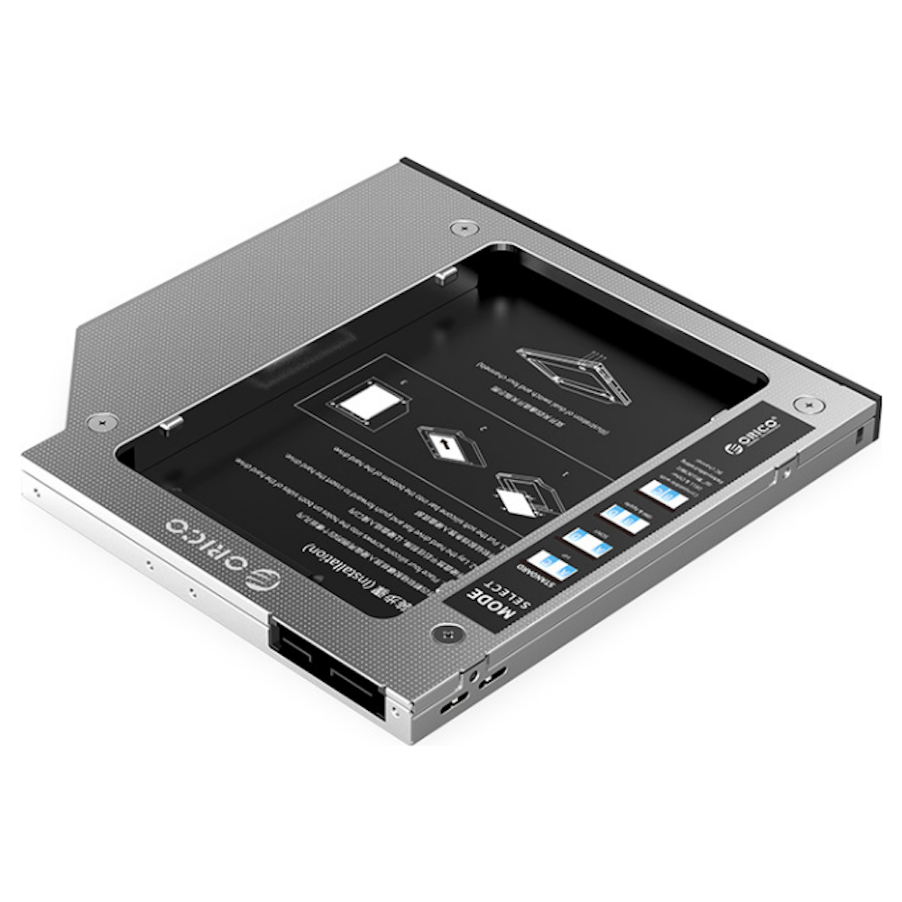 A large main feature product image of ORICO Hard Drive / SSD Caddy For Laptop Optical Bay
