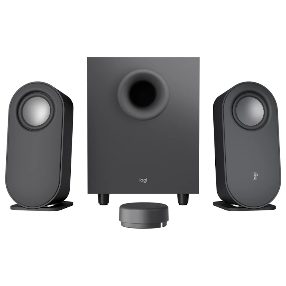 A large main feature product image of Logitech Z407 Bluetooth Computer Speakers with Subwoofer - Graphite