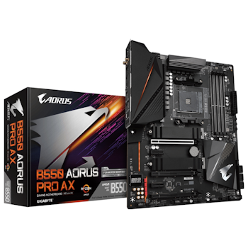 Product image of Gigabyte B550 Aorus Pro AX AM4 ATX Desktop Motherboard - Click for product page of Gigabyte B550 Aorus Pro AX AM4 ATX Desktop Motherboard