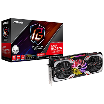 Product image of ASRock Radeon RX 6800 XT Phantom Gaming D OC 16GB GDDR6 - Click for product page of ASRock Radeon RX 6800 XT Phantom Gaming D OC 16GB GDDR6