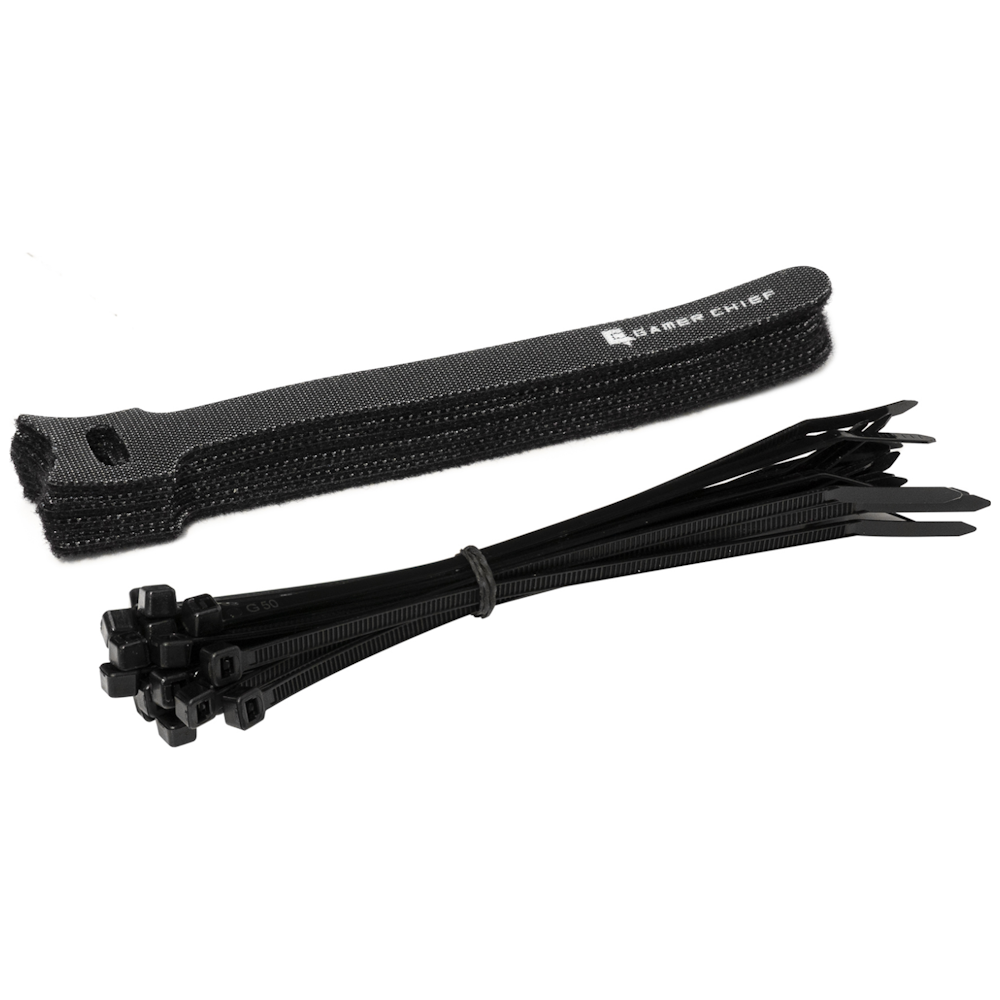 A large main feature product image of GamerChief Cable Tie Combo Pack