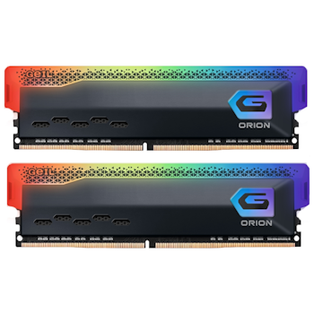 Product image of GeIL 32GB Kit (2x16GB) DDR4 Orion RGB C16 3000MHz - Grey - Click for product page of GeIL 32GB Kit (2x16GB) DDR4 Orion RGB C16 3000MHz - Grey
