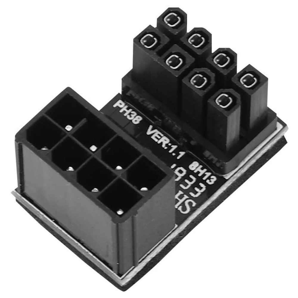 GamerChief 8-Pin PCIe 90 Degree Type-B Adapter (Black)