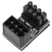 A product image of GamerChief 8-Pin PCIe 90 Degree Type-B Adapter (Black)