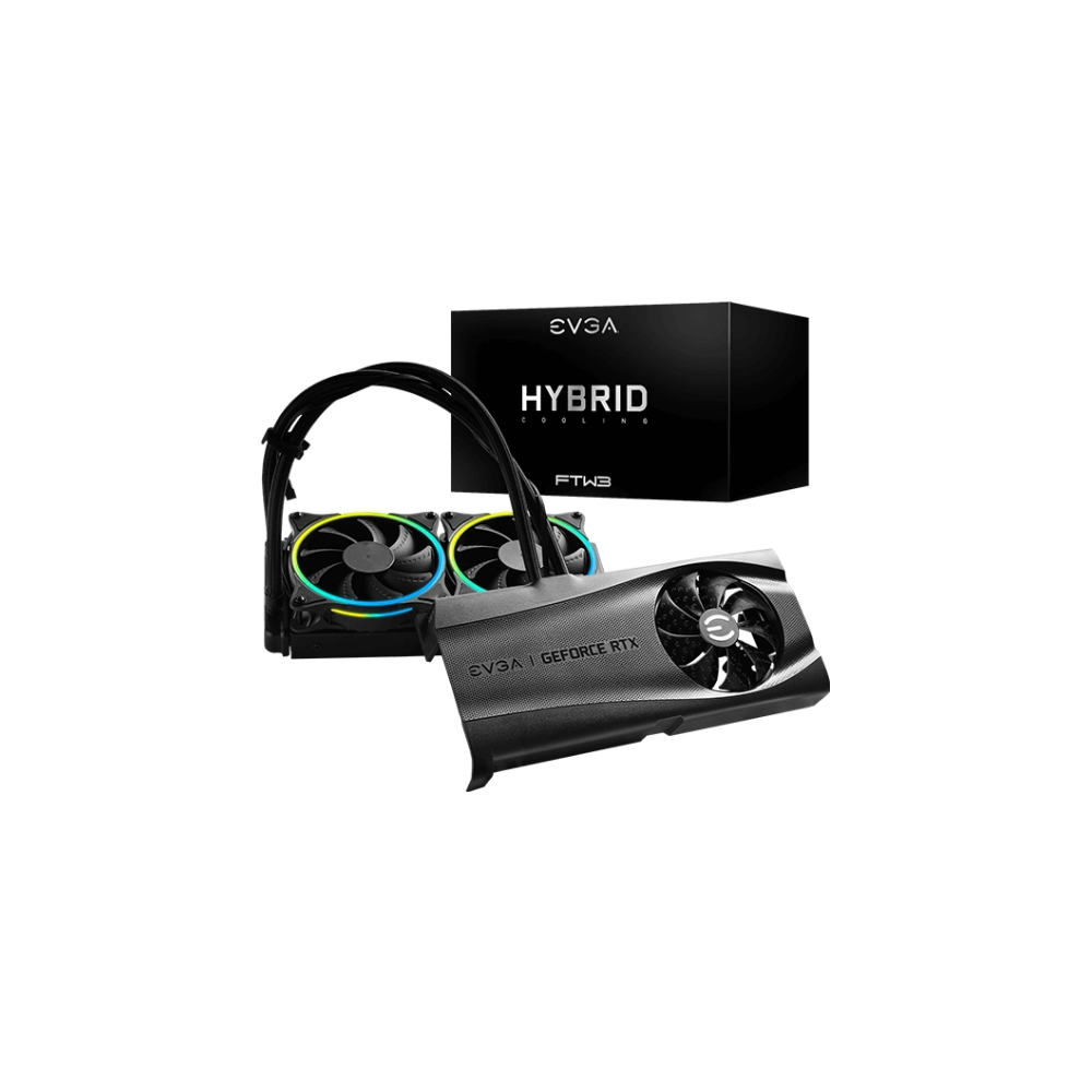 A large main feature product image of EVGA FTW3 Hybrid Cooling Upgrade Kit