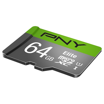 Product image of PNY 64GB Elite Class 10 U1 MicroSD Card - Click for product page of PNY 64GB Elite Class 10 U1 MicroSD Card