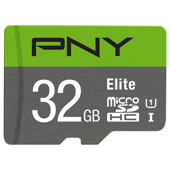 Product image of PNY 32GB Elite Class 10 U1 MicroSD Card - Click for product page of PNY 32GB Elite Class 10 U1 MicroSD Card