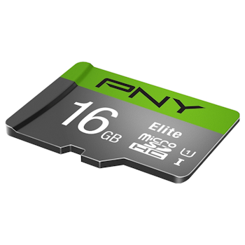 Product image of PNY 16GB Elite Class 10 U1 MicroSD Card - Click for product page of PNY 16GB Elite Class 10 U1 MicroSD Card