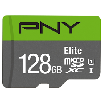 Product image of PNY 128GB Elite Class 10 U1 MicroSD Card - Click for product page of PNY 128GB Elite Class 10 U1 MicroSD Card