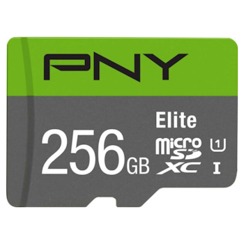 Product image of PNY 256GB Elite Class 10 U1 MicroSD Card - Click for product page of PNY 256GB Elite Class 10 U1 MicroSD Card