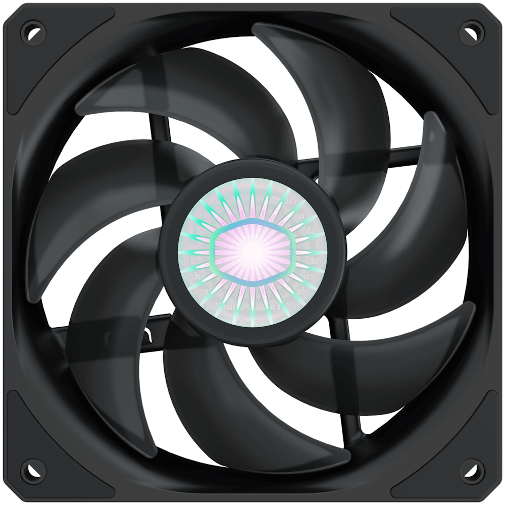 A large main feature product image of Cooler Master SickleFlow 120mm Cooling Fan