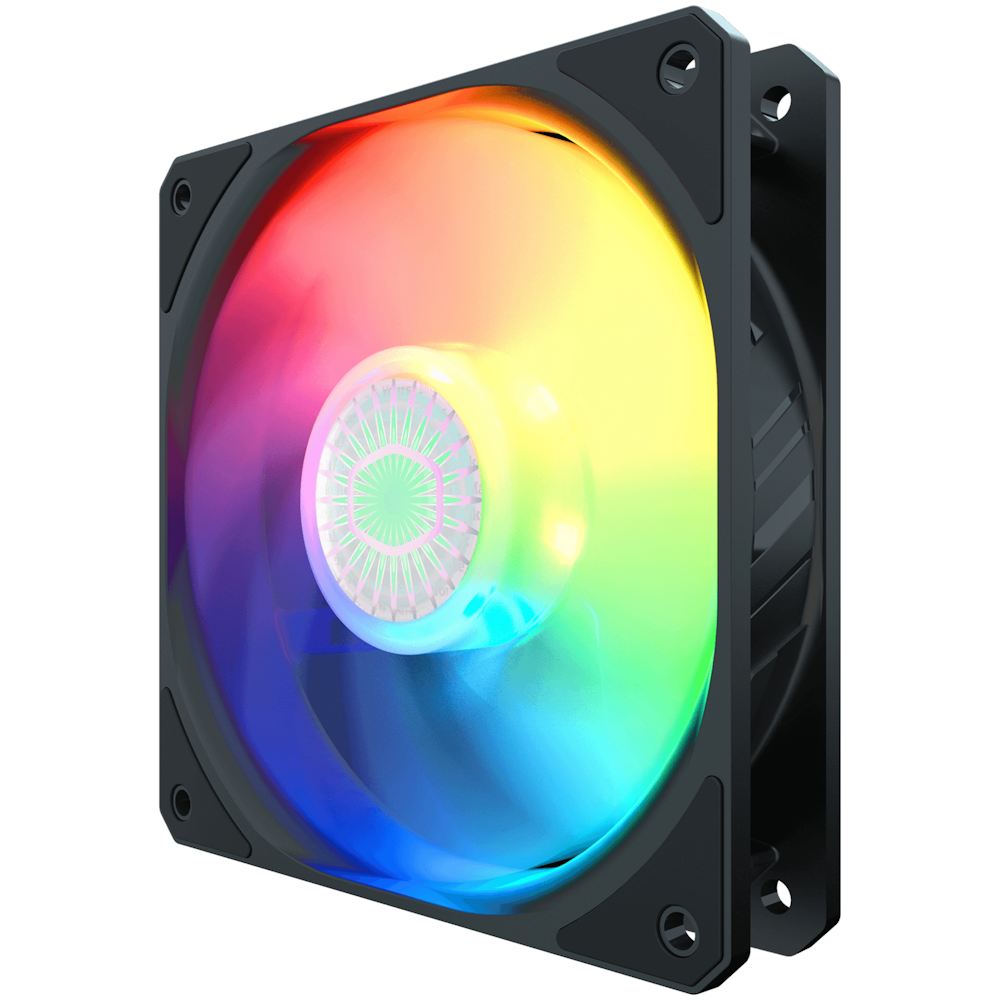 A large main feature product image of Cooler Master SickleFlow 120 ARGB 120mm Cooling Fan