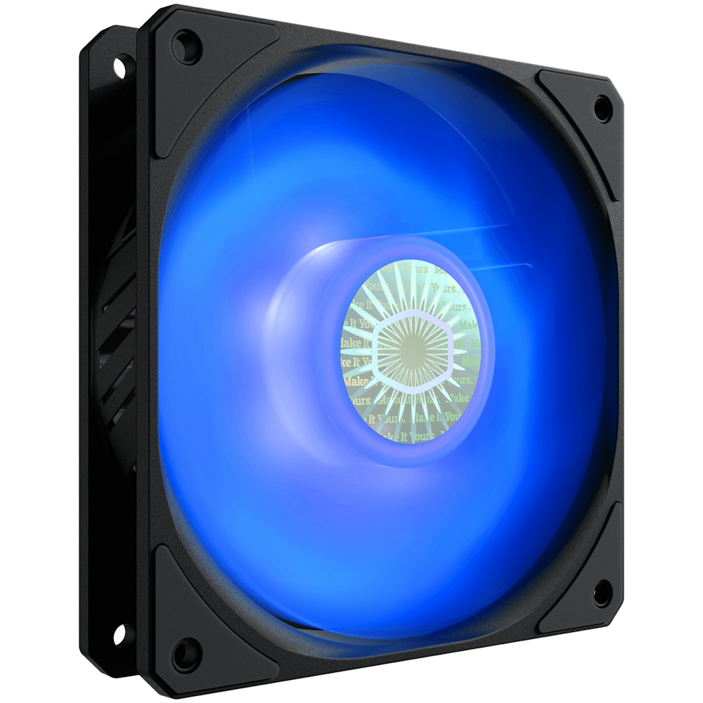 A large main feature product image of Cooler Master SickleFlow 120 LED 120mm Cooling Fan - Blue