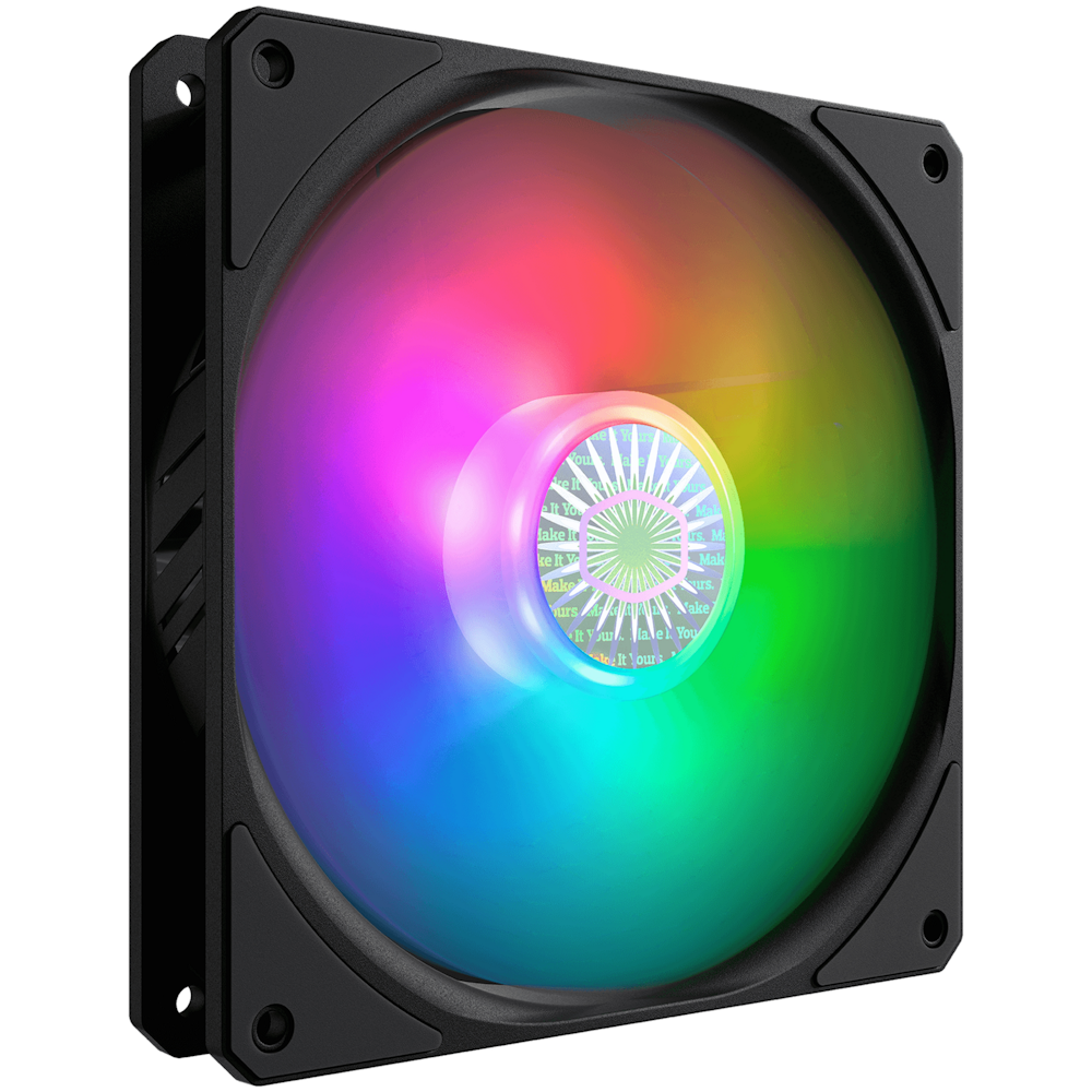 A large main feature product image of Cooler Master SickleFlow 140 ARGB 140mm Cooling Fan