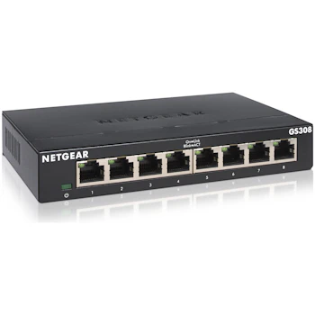 Product image of Netgear GS308 8 Port Gigabit Unmanaged Switch - Click for product page of Netgear GS308 8 Port Gigabit Unmanaged Switch