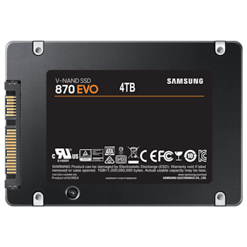 Product image of Samsung 870 EVO SATA III 2.5" SSD - 4TB - Click for product page of Samsung 870 EVO SATA III 2.5" SSD - 4TB