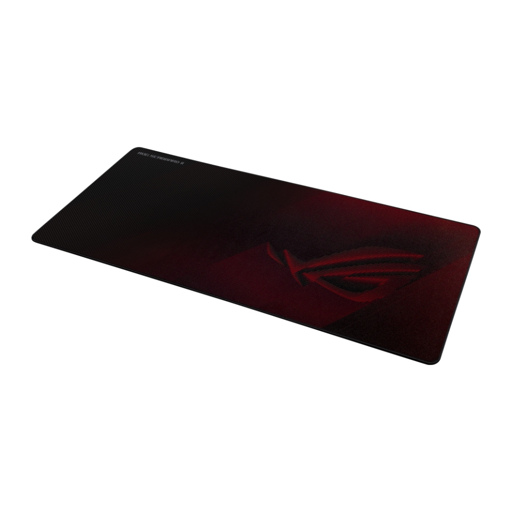 A large main feature product image of ASUS ROG Scabbard II Extended Gaming Mousemat