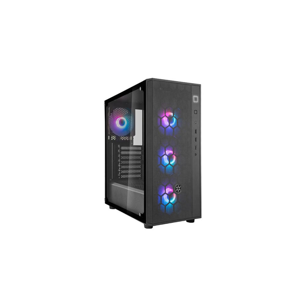 A large main feature product image of SilverStone FARA R1 Pro ARGB ATX Mid Tower Case