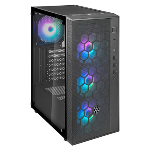 A large main feature product image of SilverStone FARA R1 Pro ARGB ATX Mid Tower Case