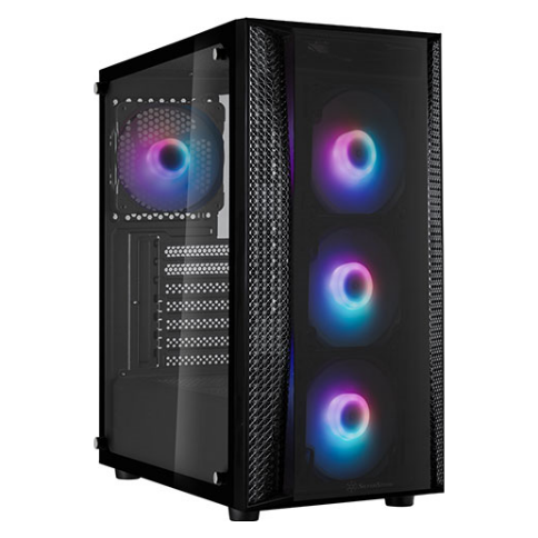 A large main feature product image of SilverStone FARA B1 Pro ARGB ATX Mid Tower Case