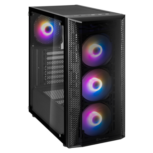 A large main feature product image of SilverStone FARA B1 Pro ARGB ATX Mid Tower Case