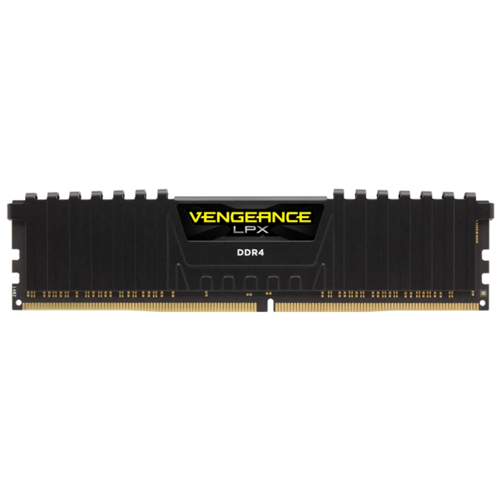 A large main feature product image of Corsair 8GB Single (1x8GB) DDR4 Vengeance LPX C16 3000MHz - Black