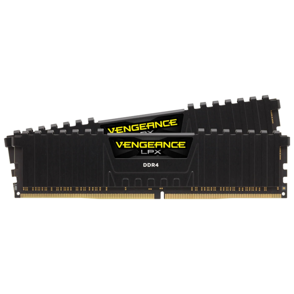 A large main feature product image of Corsair 16GB Kit (2x8GB) DDR4 Vengeance LPX C16 3000MHz - Black
