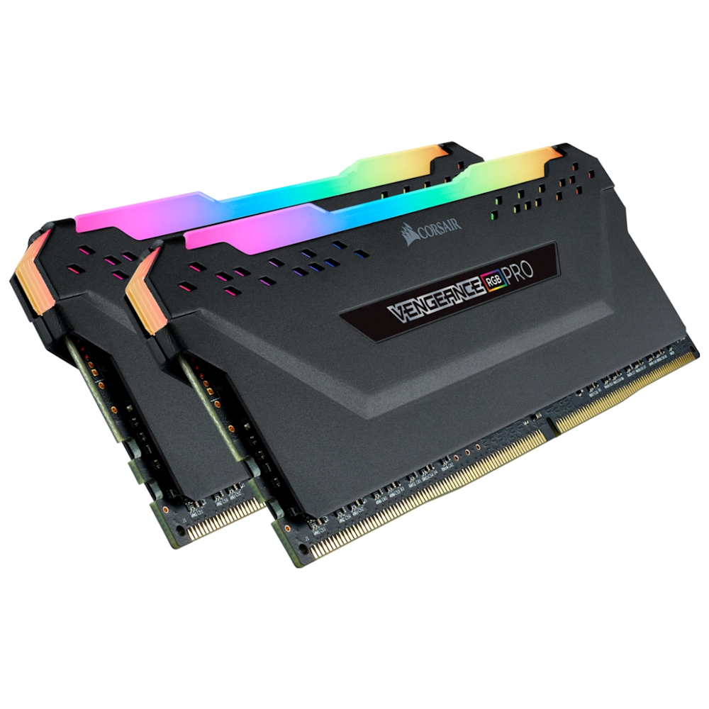 A large main feature product image of Corsair 32GB Kit (2x16GB) DDR4 Vengeance RGB Pro C16 3200MHz - Black