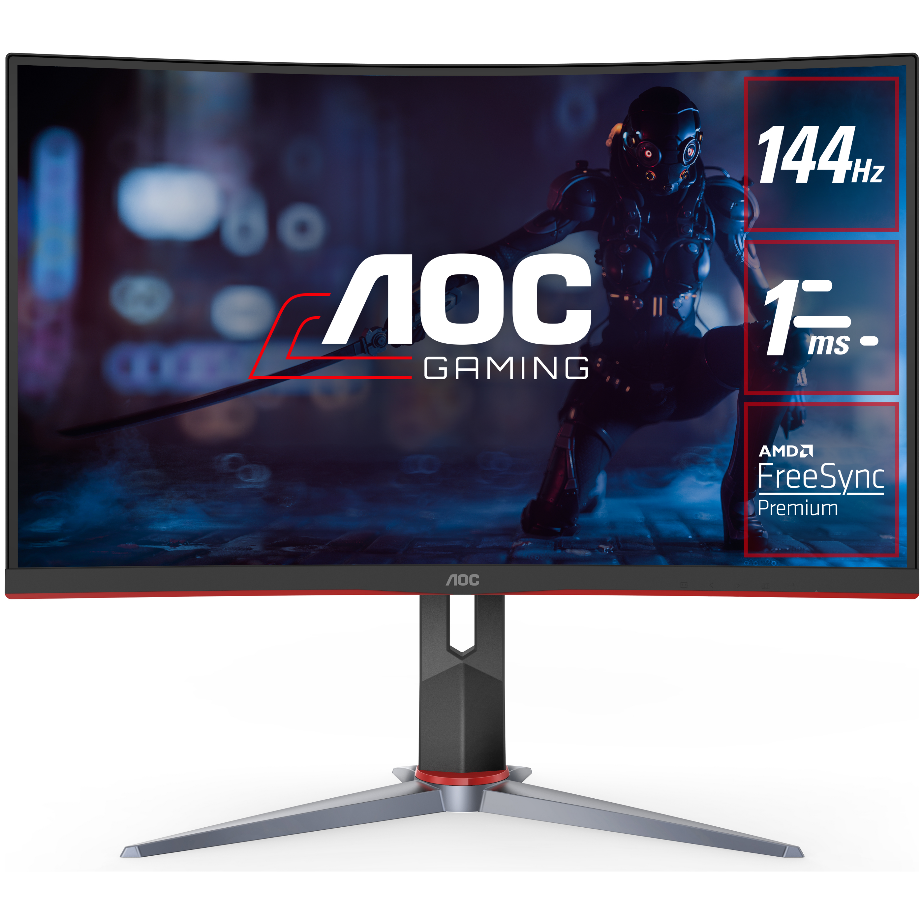 Buy Now | AOC CQ27G2 27" Curved QHD FreeSync Premium 144Hz 1MS VA LED ...