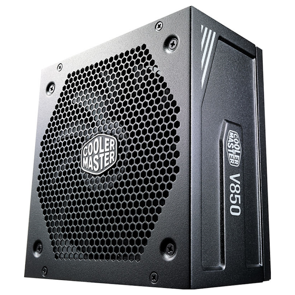 A large main feature product image of Cooler Master V850 V2 850W Gold ATX Modular PSU - Black