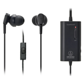 Product image of Audio Technica ATH-ANC33iS Active Noise Cancellation In-Ear Travel Earphones - Click for product page of Audio Technica ATH-ANC33iS Active Noise Cancellation In-Ear Travel Earphones
