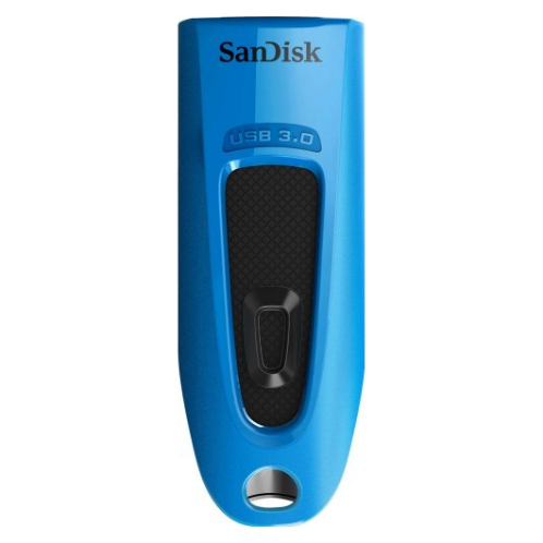 A large main feature product image of SanDisk Ultra USB 3.0 Flash Drive 32GB Blue