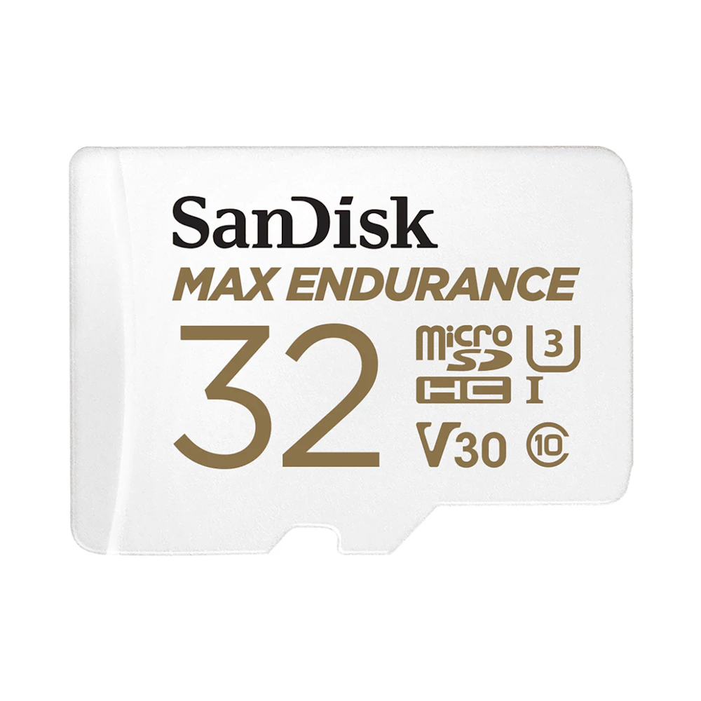 SanDisk MAX ENDURANCE microSDHC U3 V30 UHS-I microSD Card - 32GB