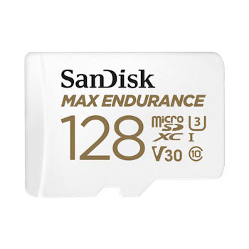 Product image of SanDisk MAX ENDURANCE UHS Class 3 microSD Card 128GB - Click for product page of SanDisk MAX ENDURANCE UHS Class 3 microSD Card 128GB